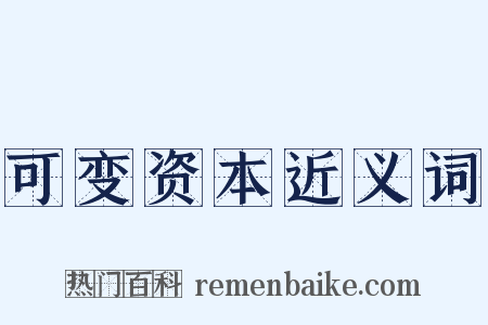 可变资本近义词是什么意思的图片